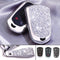 Royalfox(TM) 4 5 6 Buttons 3D Bling keyless Entry Remote Smart Key Fob case Cover for 2016-2019 Cadillac CT6, 2017-2019 XT5, 2014-2019 CTS, 2015-2...