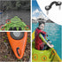 4Pcs 2 Hole Kayak Canoe Carry Handles, Kayak Boat Side Mount Paddle Park Handles - 8 Pcs Pad Eye with 32 Pcs Screws for Boat Kayak Deck Rigging Ki...