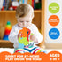 Baby Musical Toys with Sounds & Lights - Toddler Montessori Sensory Learning Travel Toys - Infant Chew for Babies 0 3 6 9 12 18 Months Teether - N...
