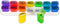 GMS Weekly Pill Organizer - 7 Day AM/PM Pop Out Pill Pods for Supplements, Vitamins & Medications - Ideal for Daily Use & Travel - Rainbow...