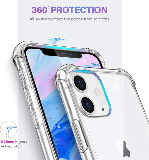 ORIbox Case Compatible with iPhone 11 Case, with 4 Corners Shockproof Protection...