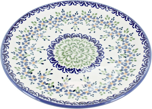 Blue Rose Polish Pottery Summer Vine Dessert Plate...