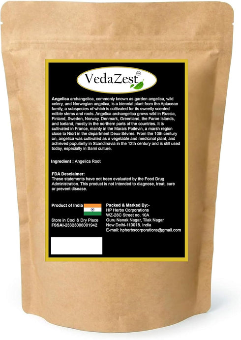 Angelica Root Powder (100g/ 3.5oz) Archangelica Archangelica Dried Root Cut & Shifted, Organic, Non-GMO...