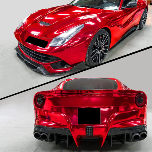 TECKWRAP Adhesive Chrome Mirror Vinyl Wrap Sticker Decal Film Sheet 11.5" x 60"(Red)...