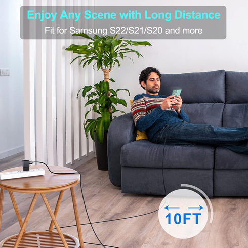 Android Phone Charger Type C with 10 FT C Cable Fast Charging for Samsung Galaxy S10/S10e/S10+/S9+/S8+/S23/S22/S21 Ultra/S20/Note 20/Note 10/Note ...