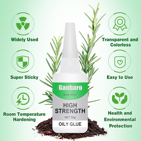 2 Pcs Welding High-Strength Oily Glue, Clear Craft Glue | Extra Strength Waterproof Instant Glue for Plastic, Wood, Ceramics, Metal | Dry in 10s (...