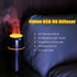 Humidifiers Car Diffusers for Essential Oils USB Car Humidifier Aromatherapy Diffusers with 7 Color Flame Lights for Car Home Office Gift (Black)...