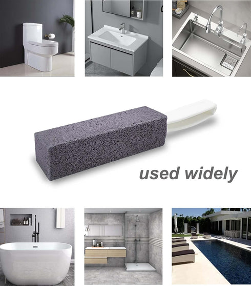 Pumice Stone for Toilet Bowl Cleaning with Handle Household Cleaning 6 Pack...