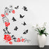 9 PCS Flower Stencils for Painting on Wood, Vine Leaf Cherry Blossom Stencil Bird Tree Branch Stencils Floral Rose Stencil for Painting on Wood Wa...