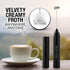 Zulay Froth N Go Milk Frother Rechargeable - 3-in-1 Frother Wand With Case & USB-C Charger - Comes With 3 Whisk Attachments for Latte, Cappuccino,...