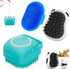 3PCS Dog Bath Brush | Dog Shampoo Brush | Dog Scrubber for Bath | Dog/Grooming/Washing Brush Scrubber with Adjustable Ring Handle for Short & Long...