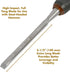 Buck Brothers 74812 3/8-Inch Pro Full Tang Wood Chisel, Beveled Edge Chisel for Carpentry and Woodworking...