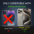 for iPhone 15 Pro Case with 2Tempered Glass Screen Protector,iPhone 15 Pro Kickstand Case with Slide Camera Cover &360°Ring Stand Magnetic Shockpr...