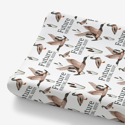 Future Duck Hunting Buddy Changing Pad Cover for Baby Boy, Wild Mallard Hunter Diaper Change Table Covers, Soft Stretchy Breathable Safe Snug Fitt...