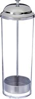New Star Foodservice 26641 Stainless Steel Straw Dispenser, 3.5-Inch by 10.6-Inch, Clear...
