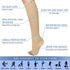 3 Pairs Open Toe Compression Socks Women Knee High Toeless 15-25 mmHg (S/M)...