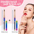 2pcs Nail Art Clean Up Brushes, Painting Brushes for Nails with Round & Angled Head Acrylic Nail Brush Pen Painting Tools for Women Nail Art Desig...