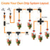 1/4 Inch Drip Irrigation Misting Nozzles Fittings, 30 Pieces Three-Way Atomizing Nozzle with Anti-leak Locked Barbed Irrigation Connector for 1/4 ...