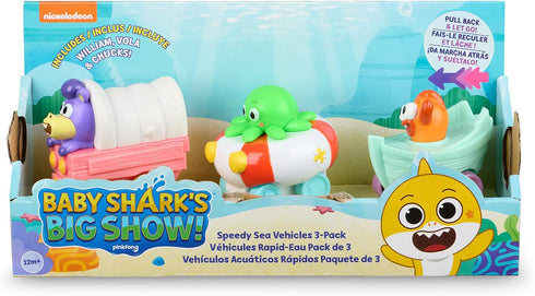 Baby Shark's Big Show! Speedy Sea Vehicle 3-Pack - William, Vola & Chucks...
