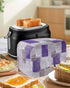 Toaster Cover 2 Slice, Abstract Purple Brown Gray Geometric Paint Art Graffiti Bread Maker Cover Toaster Dust Cover with Pockets, Dust-Proof Cover...