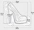 High Heel Chocolate Mold 3d Shoe Candy Mold Birthday Cake Molds chocolate Platform High Heel Mold Large Chocolate Molds 3d Fondant Heel Mold...