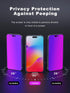 Compatible for iPhone 14 Pro Privacy Screen Protector 6.1 Inch, Purple Gradient Anti Spy Anti Blue Light HD Screen Protector Tempered Glass Easy I...
