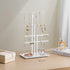 Jewelry Holder Organizer Stand - Adjustable Jewelry Tree 17.5" Height (Max), Jewlery Hanger for Necklaces, Bracelets, Earrings, Stainless, White...