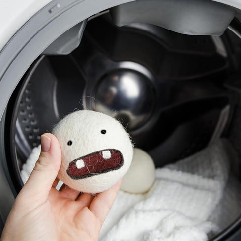 Woolbuddy Dryer Balls, 6 pack Monster Design Reusable Wool Dryer Balls, Home and Cleaning Essentials, Cute & Funny Laundry Accessories for Reusabl...