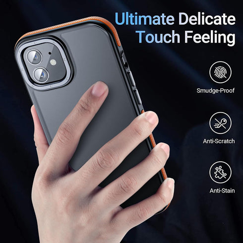 for iPhone 11 Phone Case, Shockproof for iPhone 11 Case, Military Grade Drop Protection, Protective Hard Back Slim Translucent Case for iPhone 11 ...