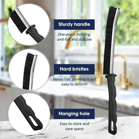 Crevice Cleaning Brush,New Multifunctional Cleaning Brush Tool, Bathroom Gap Brush, Home, Kitchen, Bathroom, Window, Vehicle, Faucets, Toilet,6Pcs...