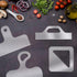 Router Templates, 4pcs Acrylic Charcuterie Board Handle Template, LYMOI Clear Cut Board Thick Handle Template, Angled Curvy Tracing Stencils Cut G...