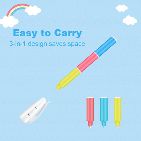Invisible Ink Pen with UV Flashlight, Spy Pen Black Light Markers for Kids and Adults, Disappearing Ink for Secret Notes, Magic Pens Fit for Chris...