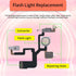 Flash Light Flex Cable Replacement for iPhone 12 Pro Max Repair Flashlight Part Fix Silent Switch with Pre-Installed Metal Bracket Holder 12Promax...