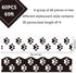 Whaline 69Ft Dog Paw Bulletin Board Border White Black Pet Paw Decoration Borders Animal Print Trim Border Cute Bulletin Board Stickers for School...