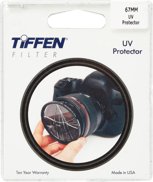 Tiffen 67UVP Slim 67mm UV Protection Filter for Camera Lens, Clear Optical Glass, Impact Resistant...