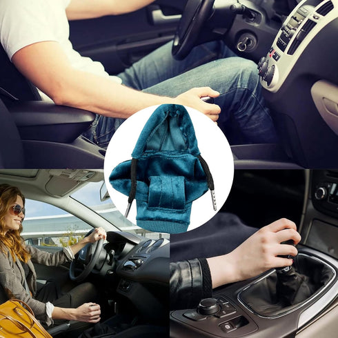 2pcs Sweater Gear Shift Knob Cover,Car Shift Knob Hoodie,Winter Warm Shift Knob Cover Sweater Shirt,Car Interior Accessories Shift Knobs Fashionab...