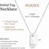 Initial J Silver Necklaces for Women Non Tarnish 925 Silver Plated Dainty Square Letter J Pendant Necklace 16.5”+2” Adjustable Waterproof Trendy N...