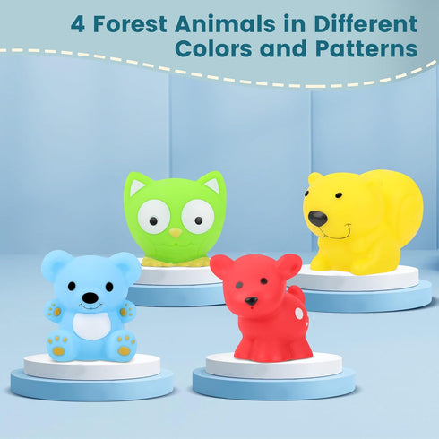 Toddler Toys Age 1-3, Baby’s First Animal Train Toy, Sensory & Soft Stacking Toys, Bright Colors - Preschool Learning Activities for Kids...