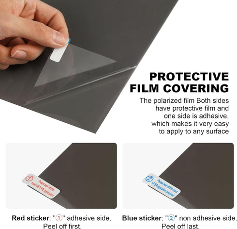 Selens 1PCS Linear Polarizing Film, High Transmission Cuttable A4 7.8x11.8 inches Polarizer Sheets - Ideal for LCD Monitor Screen Repair, Optical ...
