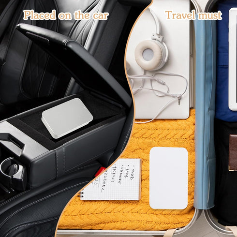 Qianyu 3 Pcs Portable Dental Floss Case Sliding Compact Dental Pick Organizer Box Refillable Metal Glide Flosser Dispenser Floss Holder for Travel...