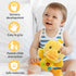 HAPTIME Baby Toys for 0-6-12 Months, Newborn Boy Soft Plush Stuffed Animal, Infant Music Tumny Time Duck Toy, 1st Birthday Baby Boy Girls Gifts fo...