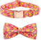 Dog Collar, Summer Fruit Print Adjustable Dog Bow Collar Girl or Boy Pet Collar Bowtie Duarble Dog Collars for Small Medium Large Dog...