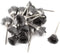 10Pcs 3/5" Dia Stainless Steel Cup Shape Wire Brushes with 1.8" Shank, Polishing Brush for Rotary Tools...