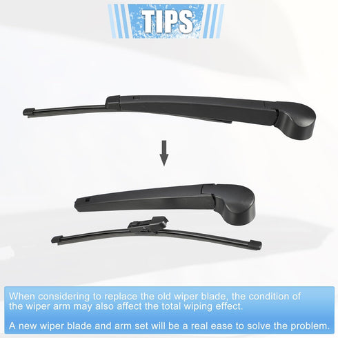 ACROPIX Rear Windshield Wiper Blade Arm Replacement Set OEM Quality Fit for VW Golf MK7 HATCHBACK ONLY 2013-2020 - Pack of 2...