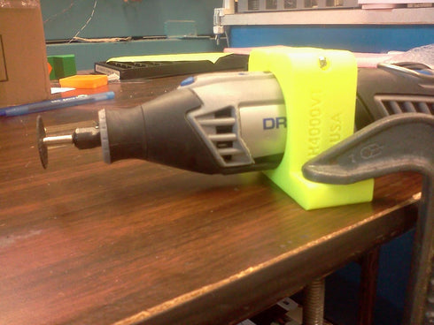Holder for Dremel 4000, 4200 for Vise and Table mounting PN DH-4000VT Yellow...