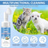 Paw Cleaner for Dogs and Cats, No-Rinse Foaming Cleanser, PH Balanced Deodorizing Paw Wash with Silicone Brush, Dog Paw Scrubber, Foot Cleaner Bru...