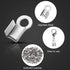 Syhood 300 Pieces 304 Stainless Steel Fold Over Cord Ends Cord Crimp Tips Fold-Over End Caps Leather Ribbon Clasp Tips Jewelry Connector for Jewel...