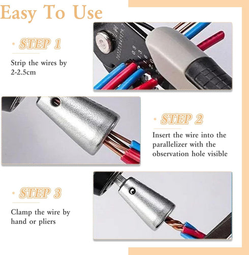 3PCS Wire Twister Tool for Drill, Wire Twisting Tool Wire Twister Wire Connector, 2024 New Wire Twister Tool for Drill Wire Nut Twister Wire Strip...