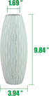 Stonebriar Vintage Textured Pale Ocean Blue Tall Wooden Vase...