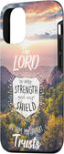 iPhone 14 The Lord My Strength Religion Bible Verse Christian Gift Case...